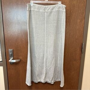 Poetry maxi skirt - women’s 14 - light grey - hemp cotton blend